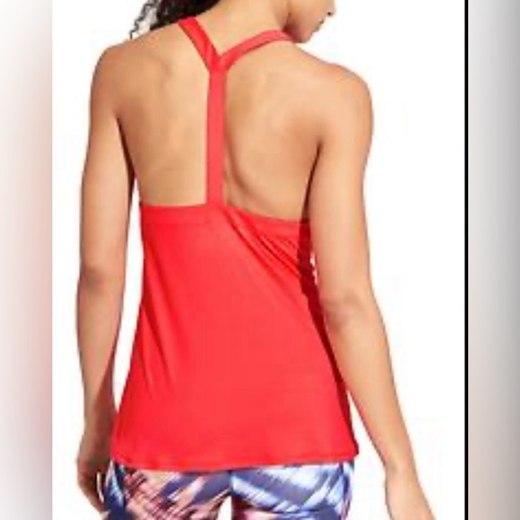 NWOT Athleta Power Chi Tank In Bright Pink/Coral Color S/228714-00 SIZE XL - Picture 3 of 9